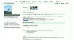 Desktop Screenshot of massagetherapymanchester.com