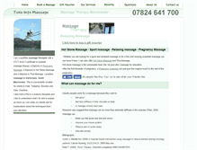 Tablet Screenshot of massagetherapymanchester.com